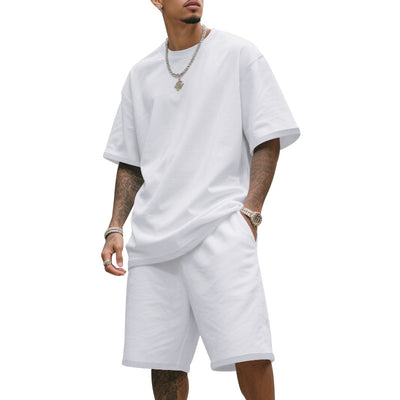 Traje Deportivo Hombre Manga Corta Ajuste Relajado para Verano - Image 6
