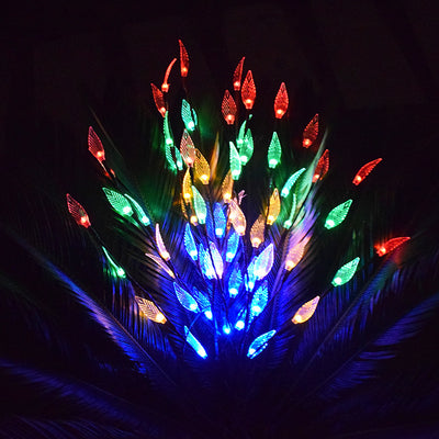 Luces LED Solares Impermeables para Jardín en Forma de Hojas - Image 5