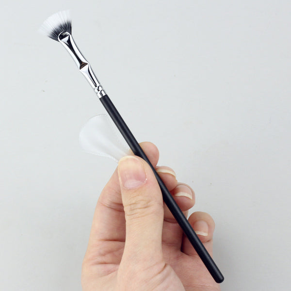 Brocha Abanico Polvos Maquillaje Punteado Multicolor