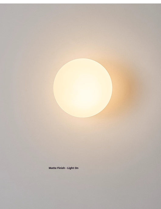 Lámpara de Pared Minimalista con Esfera de Vidrio para Sala de Estar - Image 22