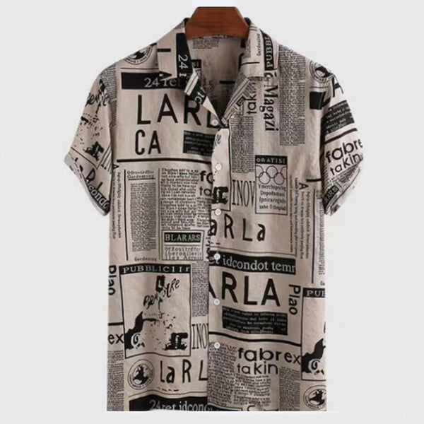 Camisa Hawaiana con Estampado 3D para Hombre - Diseño Casual Moderno