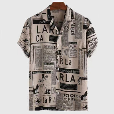 Camisa Hawaiana con Estampado 3D para Hombre - Diseño Casual Moderno