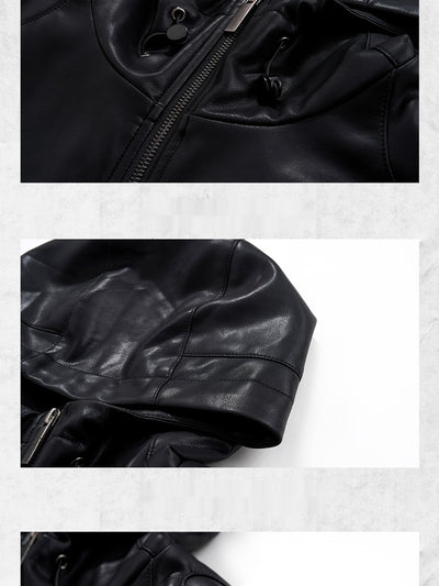 Chaleco de Cuero PU Slim Fit con Estrella de Cinco Puntas para Hombre - Estilo Verano - Image 9