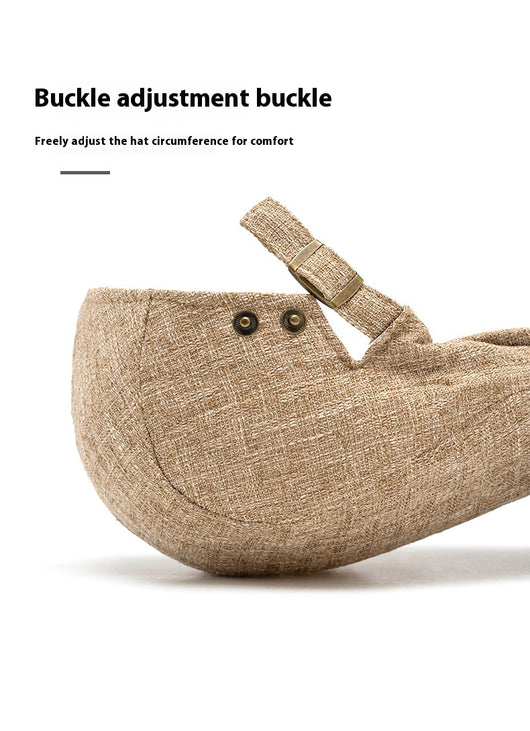 Boina Retro de Algodón y Lino para Hombre con Visera - Image 13