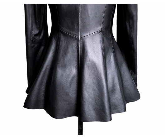 Chaqueta de Cuero Corta para Mujer - Image 2