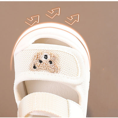 Sandalias para Bebé con Osito Bordado, Suela Suave y Antideslizante - Image 7