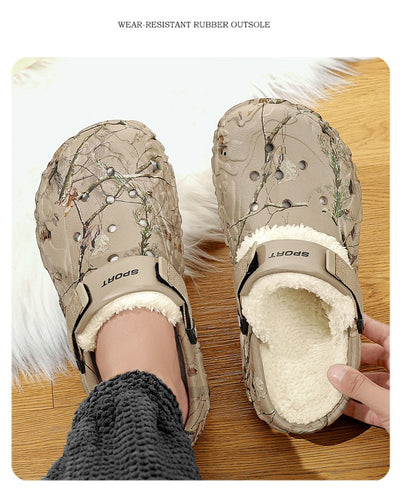 Pantuflas de Algodón con Suela Gruesa y Forro Polar - Zapatos Cálidos Cerrados - Image 8