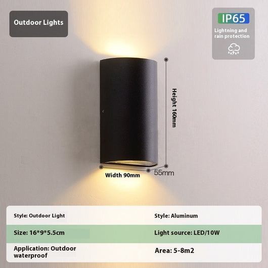 Lámpara LED de Pared Exterior Resistente al Agua - Diseño Moderno y Minimalista - Image 6