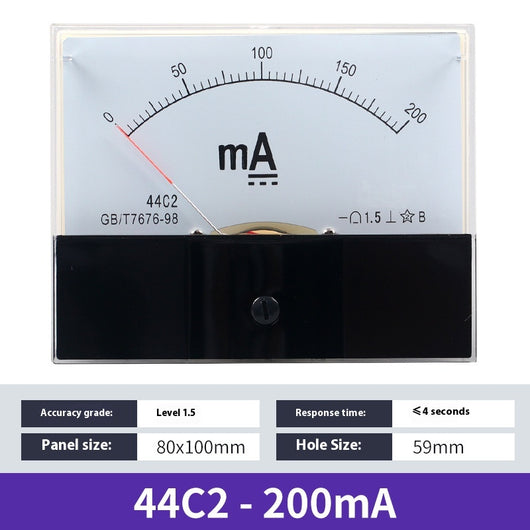 Amperímetro DC Analógico 44C2 - Medidor de Corriente de Precisión - Image 16