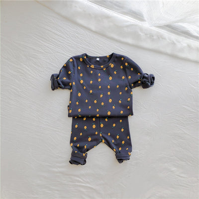 Conjunto Infantil con Estampado de Limón: Blusa y Pantalón Talle Alto - Image 5