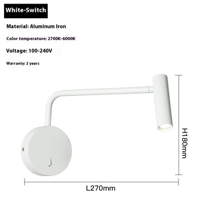 Lámpara de Pared Minimalista para Lectura con Brazo Articulado - Image 6