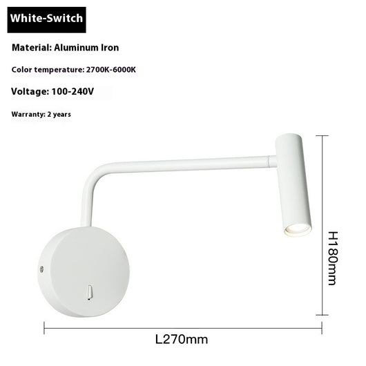 Lámpara de Pared Minimalista para Lectura con Brazo Articulado - Image 6