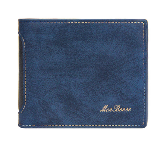 Billetera Corta para Hombre Diseño Moderno con Combinación de Texturas - Image 3