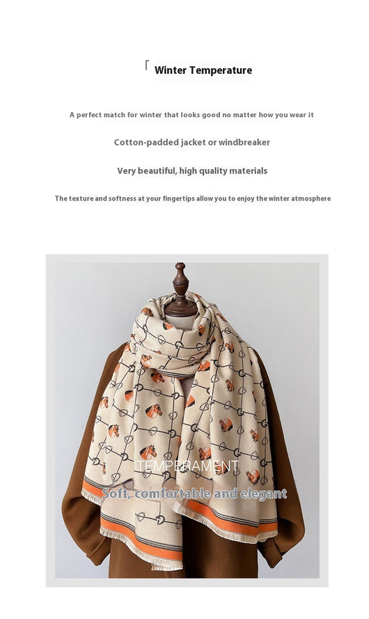 Bufanda Larga de Cachemira Suave - Abrigo Cálido y Elegante - Image 11
