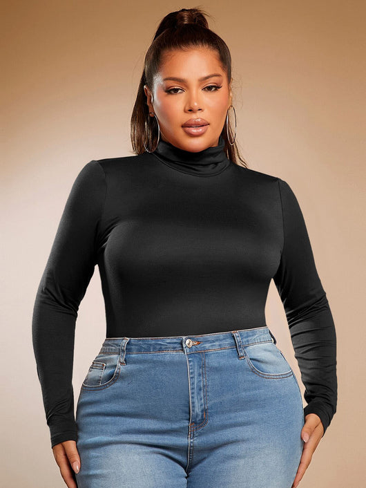 Blusa Reductora de Cuello Alto Ajuste Slim - Image 8
