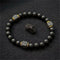 Pulsera de Piedra Volcánica para Hombre - Diseño Vintage Europeo y Americano