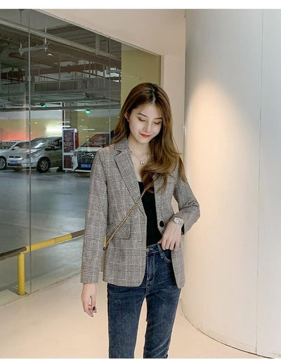 Blazer Corto Coreano para Mujer - Primavera y Otoño - Image 9