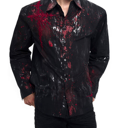 Camisa Acolchada Gothic Otoñal con Bordados en Hombros - Image 17