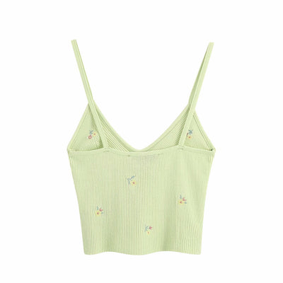Blusa Elegante Escote en V con Bordado Floral Retro y Efecto Reductor - Image 4
