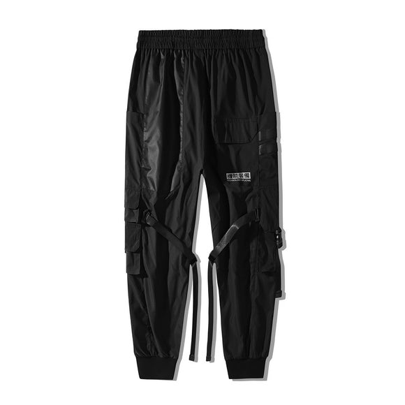 Pantalones de Trabajo Casual con Múltiples Bolsillos y Cordón Ajustable