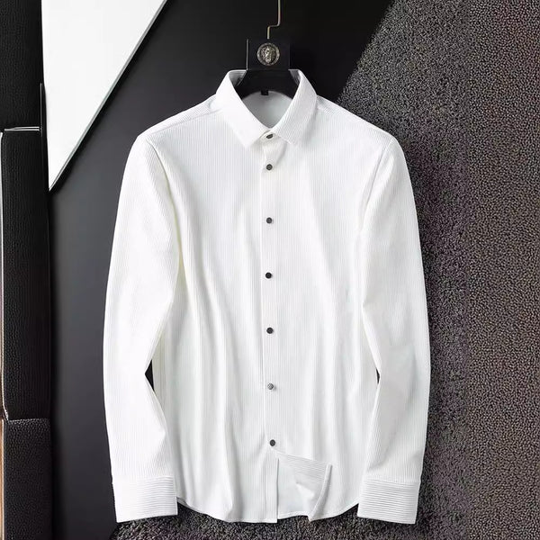Camisa Blanca Ejecutiva sin Planchado Anti-arrugas