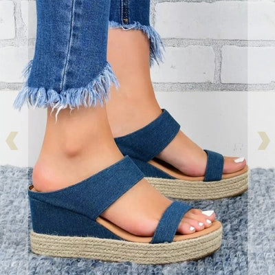 Sandalias Cuña PU Elegantes para Mujer - Comodidad y Estilo - Image 14