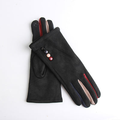Guantes de Equitación Acolchados Cálidos para Mujer