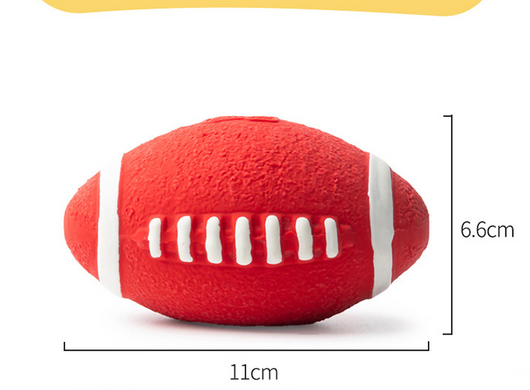 Lime green latex pet toy shaped like a tennis ball with white stripes and "EETOYSE" embossed on its surface. - Image 14