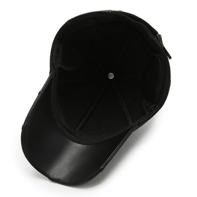 Gorro de Cuero PU Impermeable para Hombre Adulto Mayor - Protección Invernal - Image 8