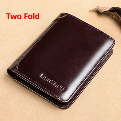 Billetera Vertical Tri-fold de Cuero Mate para Hombre - Image 24