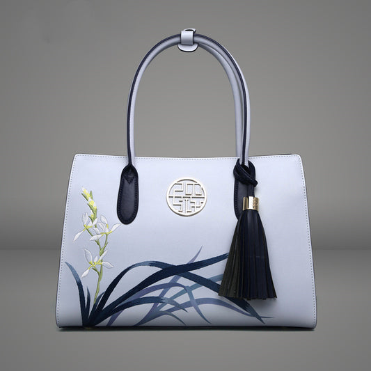 Bolso Elegante Estilo Nacional para Reuniones Familiares y Festival de Otoño
