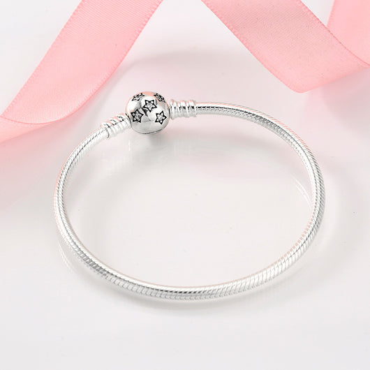 Pulsera de Plata Esterlina S925 con Cadena de Serpiente y Dijes Intercambiables - Image 4