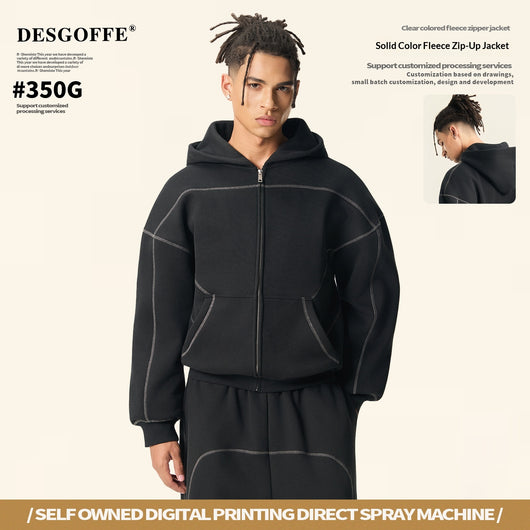 Chaqueta Deportiva Hip-hop con Cierre de Cremallera para Hombre