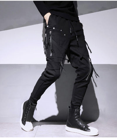 Overol Harem Slim Fit con Cierres Decorativos - Estilo Dark Fashion - Image 18