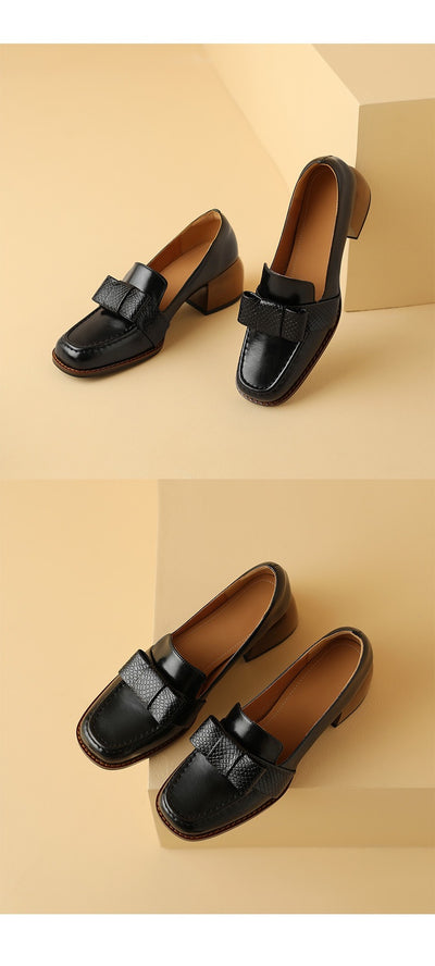 Zapatos Ejecutivos de Cuero Suave con Tacón Robusto - Image 9