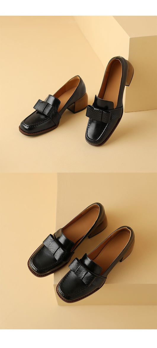 Zapatos Ejecutivos de Cuero Suave con Tacón Robusto - Image 9
