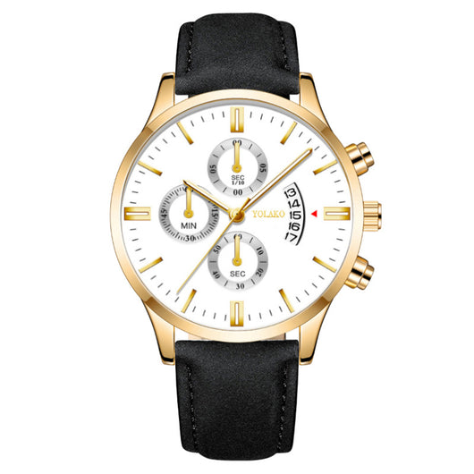 Reloj de Pulsera Cuarzo para Hombre con Tres Esferas y Seis Agujas - Image 12