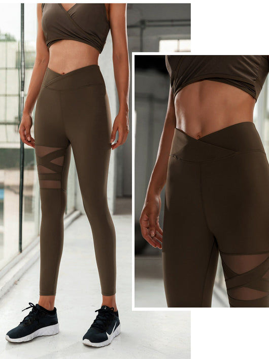 Conjunto de Yoga y Entrenamiento: Sostén Deportivo Mesh + Leggins - Image 13