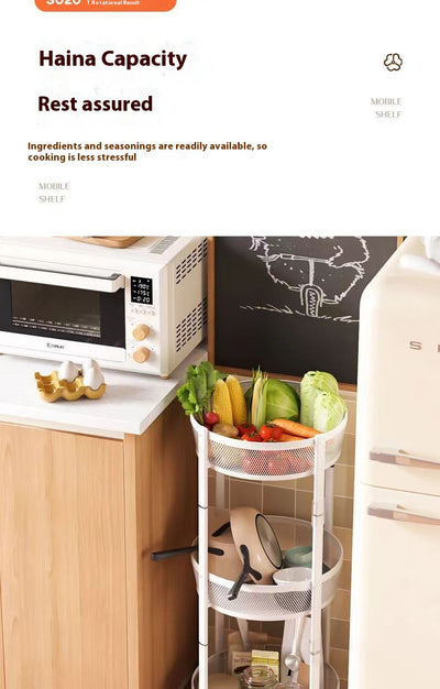 Carrito Organizador Plegable Multiusos para Frutas, Verduras y Snacks - Image 17