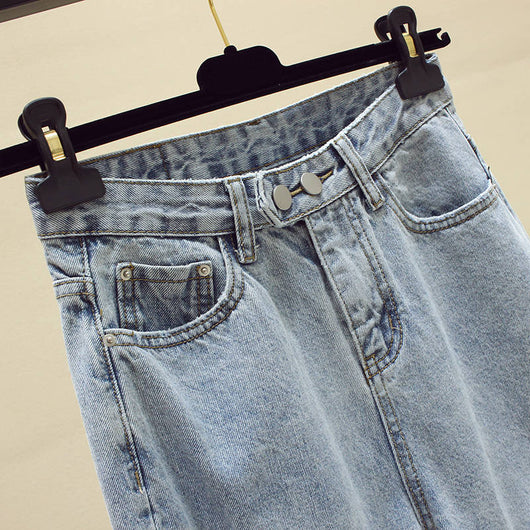 Pantalones Vaqueros Rotos Cintura Alta Suelta para Mujer - Image 12