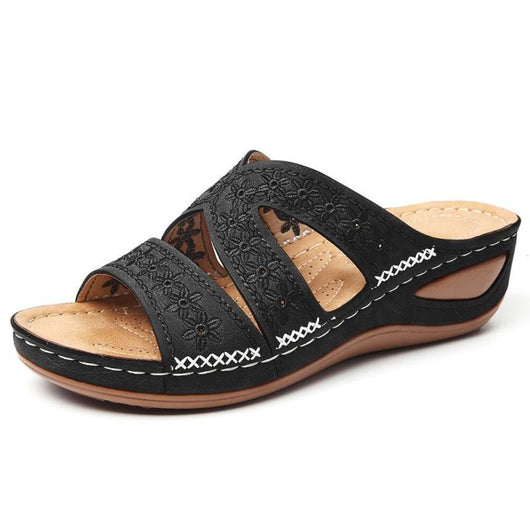Pantuflas Retro para Mujer con Bordados Artesanales - Image 4