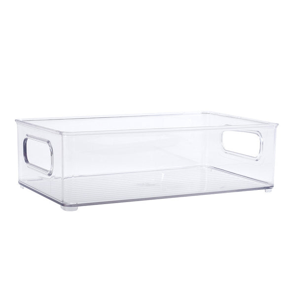 Caja Organizadora Refrigerador Transparente con Cajón - Conservación de Alimentos