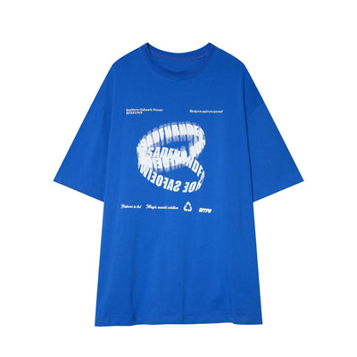 Camiseta Holgada con Cuello Redondo y Monograma - Image 8