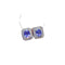 Natural Plateado Inlaid Tanzanite Stud Earrings Morado