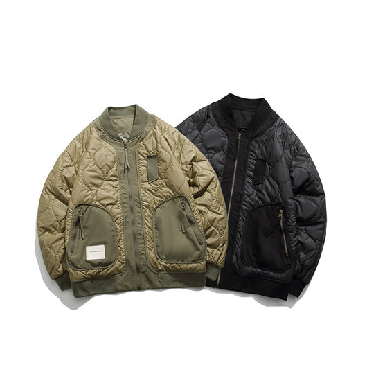 Chaqueta de Vuelo Hombre Otoño Invierno Patrón Calabaza Algodón - Image 5