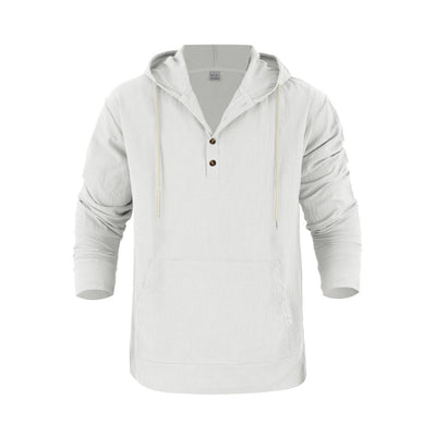 Henley con Capucha y Mangas Largas con Bolsillos Grandes - Image 15