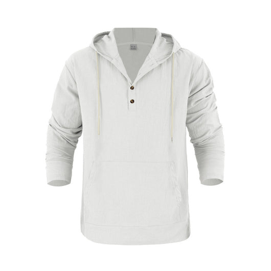 Henley con Capucha y Mangas Largas con Bolsillos Grandes - Image 15