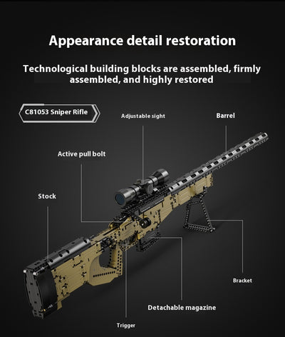 Rifle Francotirador Táctica Armado - Bloques de Construcción Educativos - Image 9