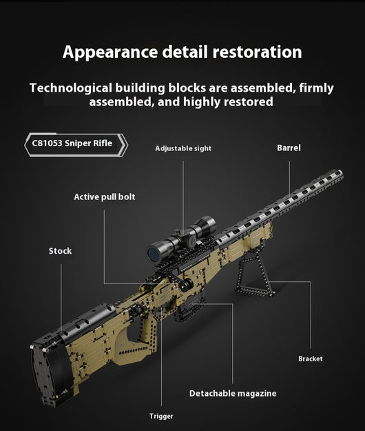 Rifle Francotirador Táctica Armado - Bloques de Construcción Educativos - Image 9