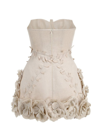 Vestido Floral Hombros Descubiertos Efecto Reductor Cintura Ajustada - Image 8